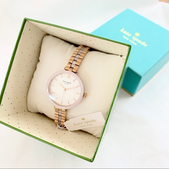 NWT Kate Spade Holland Mother of Pearl Dial Watch - Picture 2 of 3